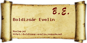 Boldizsár Evelin névjegykártya