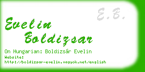 evelin boldizsar business card